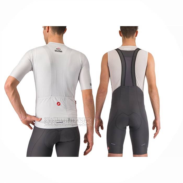 2024 Cycling Jersey Giro D'italy Silver Short Sleeve And Bib Short